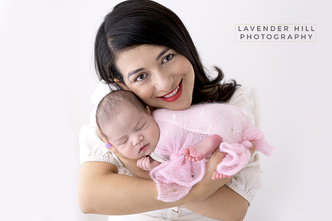 Best Newborn Baby Photography with mother in London